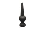 Traditec-Keramische-dakpiron-kegel-met-bol-en-spits-klein-mat-zwart.j