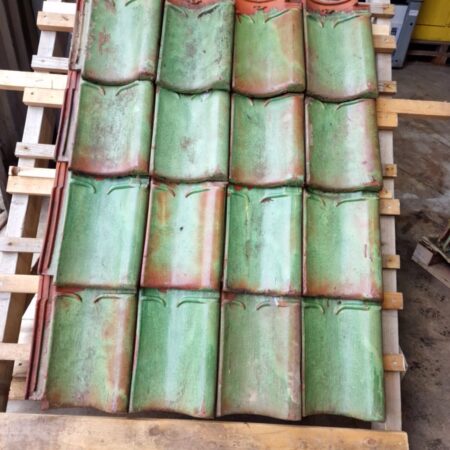 Gebr.-Laumans-VH-dakpan-groen-nuance-verglaasd