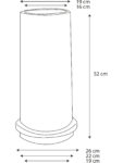 Kroon-Keramiek-schoorsteenpot-natuurood-16-x-50-cm-bw